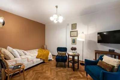 Telewizja i/lub zestaw kina domowego w obiekcie Apartament Paparazzi