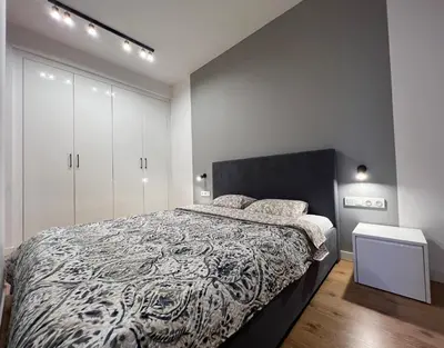 Łóżko lub łóżka w pokoju w obiekcie K22 Large Apart Slawinska 509