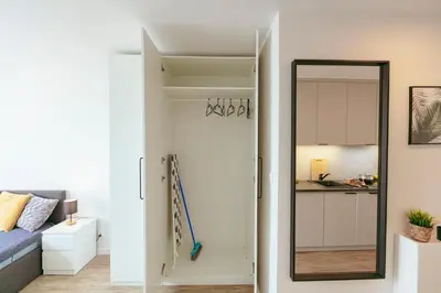 Kuchnia lub aneks kuchenny w obiekcie Bagno 7 - Piękny widok na Pałac Kultury - Wifi - SmartTV 45cali - Better Rental