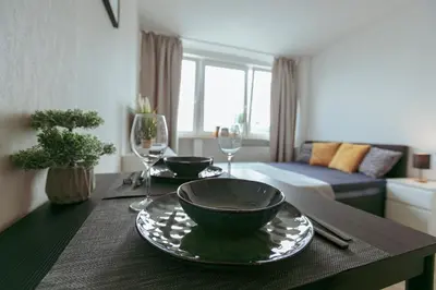 Część wypoczynkowa w obiekcie Bagno 7 - Piękny widok na Pałac Kultury - Wifi - SmartTV 45cali - Better Rental