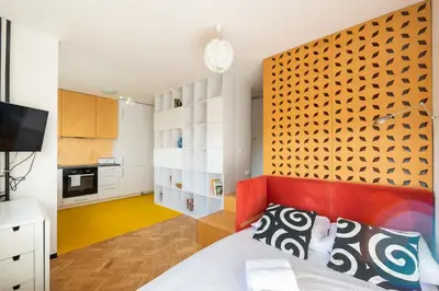 Kuchnia lub aneks kuchenny w obiekcie Spiska Standard Studio by BookingHost