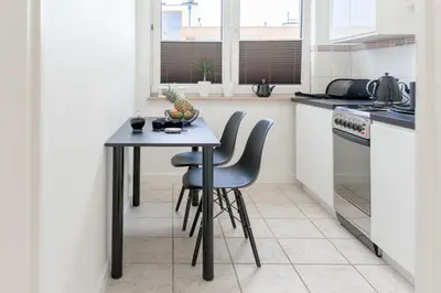 Kuchnia lub aneks kuchenny w obiekcie Apartament Puławska 105