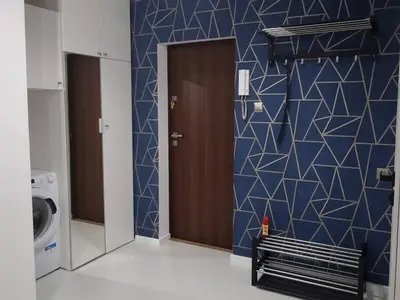 Plan piętra w obiekcie Cozy and quiet studio in Warsaw