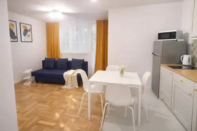 Kuchnia lub aneks kuchenny w obiekcie Cozy and quiet studio in Warsaw