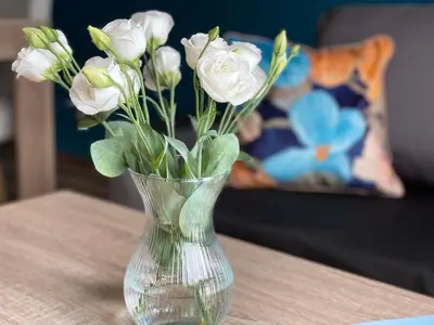 Łóżko lub łóżka w pokoju w obiekcie Apartament Zielony Mokotów