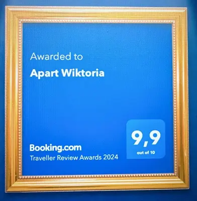 Certyfikat, podpis lub inny dokument wystawiony w obiekcie Apart WIKTORIA