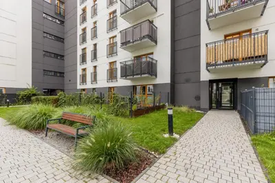 Budynek, w którym mieści się apartament