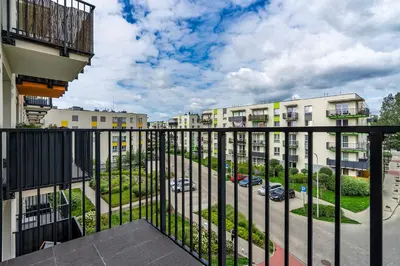 Balkon lub taras w obiekcie Włochy Klinkierowa Comfort Apartment by BookingHost