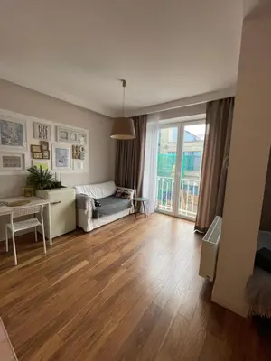 Łóżko lub łóżka w pokoju w obiekcie Studio w Centrum Warszawy ulica Chmielna - 500m od dworca Centralnego - by Good Sleeping