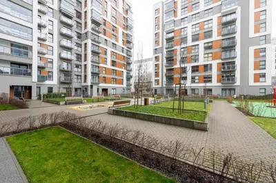 Budynek, w którym mieści się apartament