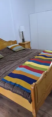 Łóżko lub łóżka w pokoju w obiekcie Gawota 9
