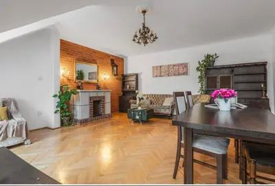 Kuchnia lub aneks kuchenny w obiekcie Apartament w kamienicy na Starym Mieście
