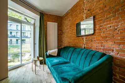 Część wypoczynkowa w obiekcie Cozy Studio 5 minut by Warsaw East