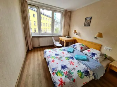 Łóżko lub łóżka w pokoju w obiekcie Fantastic Waw - Z6 Room - 702A