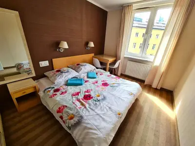 Łóżko lub łóżka w pokoju w obiekcie Fantastic Waw - Z6 Room - 704A