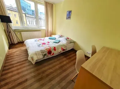Łóżko lub łóżka w pokoju w obiekcie Fantastic Waw - Z6 Room 704B