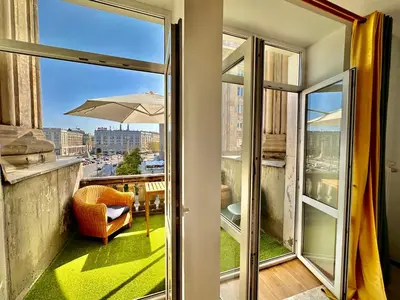 Balkon lub taras w obiekcie BEAUTY 2 WiFi 1 Gbs TV'80 Netflix HBO Disney+
