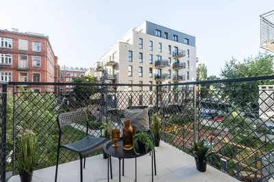 Budynek, w którym mieści się apartament