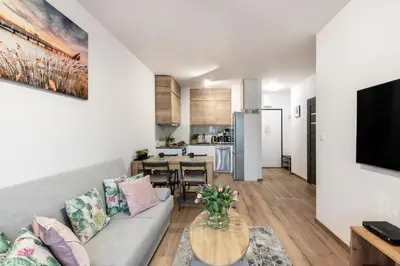 Kuchnia lub aneks kuchenny w obiekcie ShortStayPoland Marywilska (B137)