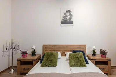 Łóżko lub łóżka w pokoju w obiekcie ShortStayPoland Marywilska (B137)