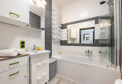 Łazienka w obiekcie Wilanów 2-Bedroom Apartment by BookingHost