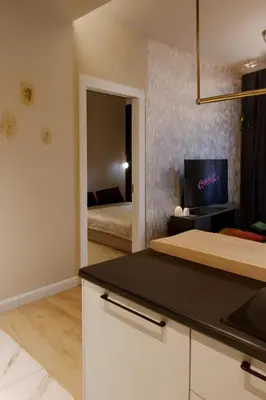 Kuchnia lub aneks kuchenny w obiekcie Apartament Bliska Wola Garaż Expo Warszawa