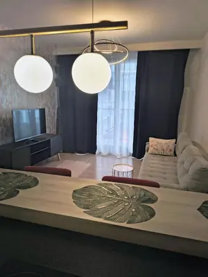 Łóżko lub łóżka w pokoju w obiekcie Apartament Bliska Wola Garaż Expo Warszawa