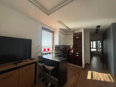 Kuchnia lub aneks kuchenny w obiekcie Apartament City Warszawa