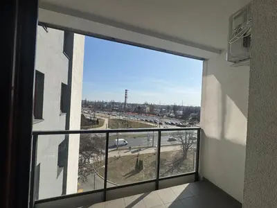 Balkon lub taras w obiekcie Apartament City Warszawa