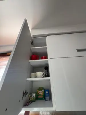 Kuchnia lub aneks kuchenny w obiekcie Apartament City Warszawa