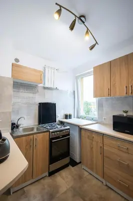 Kuchnia lub aneks kuchenny w obiekcie ClickTheFlat Stawki Apart Rooms