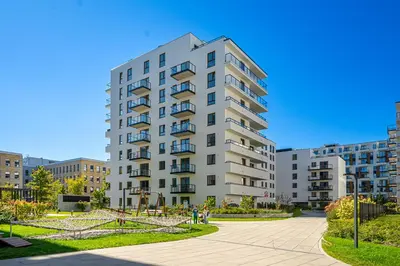 Budynek, w którym mieści się apartament