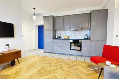 Kuchnia lub aneks kuchenny w obiekcie Orchard Apartment City Center