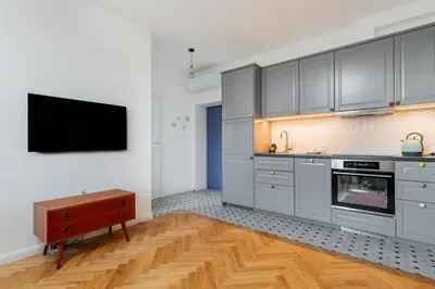 Kuchnia lub aneks kuchenny w obiekcie Orchard Apartment City Center