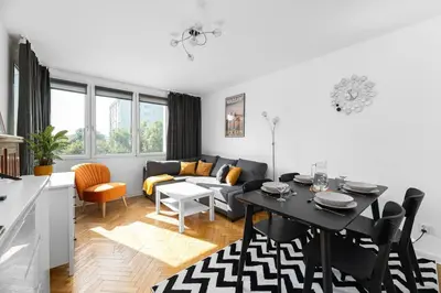 Część wypoczynkowa w obiekcie Warsaw Concierge Srebrna