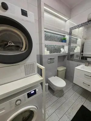 Łazienka w obiekcie Apartament JK 47 A z miejscem postojowym w garażu