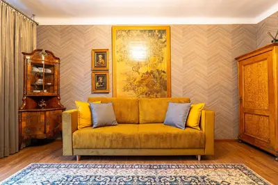 Część wypoczynkowa w obiekcie Art Apartament Chmielna 10