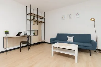 Część wypoczynkowa w obiekcie Comfy Studio Targowa next to PGE Narodowy by Noclegi Renters