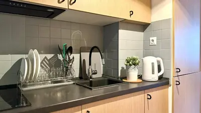Kuchnia lub aneks kuchenny w obiekcie K22 Centrum Bagno