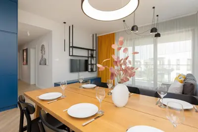 Plan piętra w obiekcie Cozy & Spacious Family Apartment by Noclegi Renters