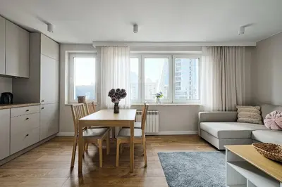 Część wypoczynkowa w obiekcie Metropolitan Heaven Apartment Emilii Plater 55