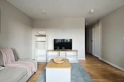 Telewizja i/lub zestaw kina domowego w obiekcie Metropolitan Heaven Apartment Emilii Plater 55