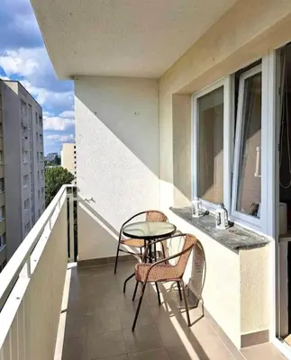 Balkon lub taras w obiekcie Ursynów Fine Apartment