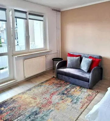 Część wypoczynkowa w obiekcie Ursynów Fine Apartment