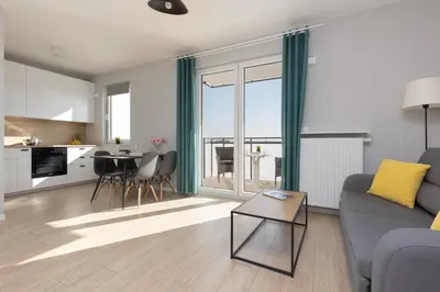 Kuchnia lub aneks kuchenny w obiekcie Beautiful & Quiet Studio Szeligowska by Noclegi Renters