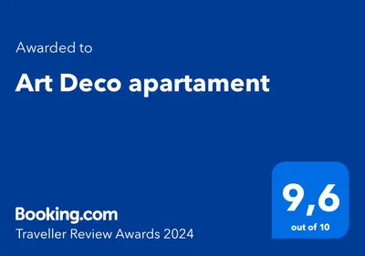 Certyfikat, podpis lub inny dokument wystawiony w obiekcie Art Deco Apartment
