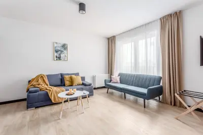 Część wypoczynkowa w obiekcie Warsaw City Apartments Stadion Narodowy