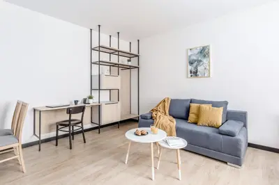 Część wypoczynkowa w obiekcie Warsaw City Apartments Stadion Narodowy