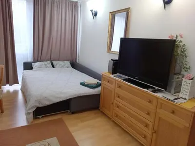 Łóżko lub łóżka w pokoju w obiekcie 416 Warsaw Center TAMARS