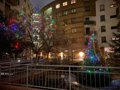 Budynek, w którym mieści się apartament